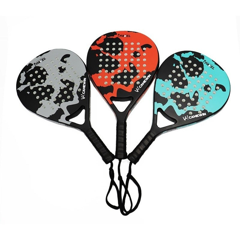 Pala Padel 38mm Carbon Hibrido + Bolso 2 Diseños Importada
