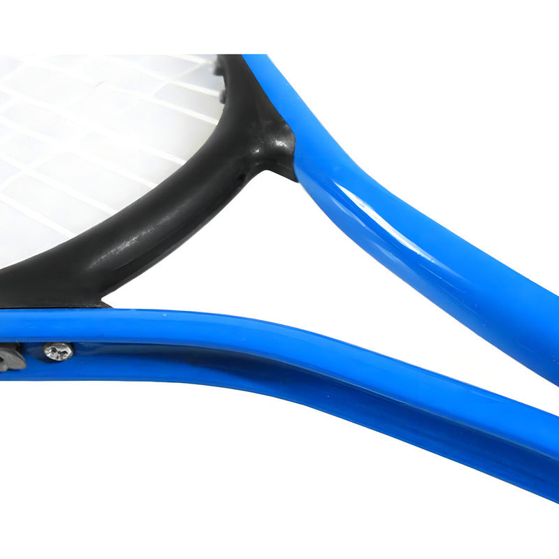 Raquetas Par De Tenis Basic 21 + Pelota Azul