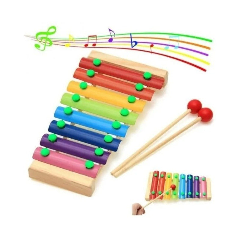 Xilófono de Madera 8 Notas para Niños Altmann