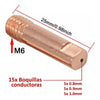 25pcs Punta Boquilla 0.8 A 1.0 Contacto Soldadura Para 15ak