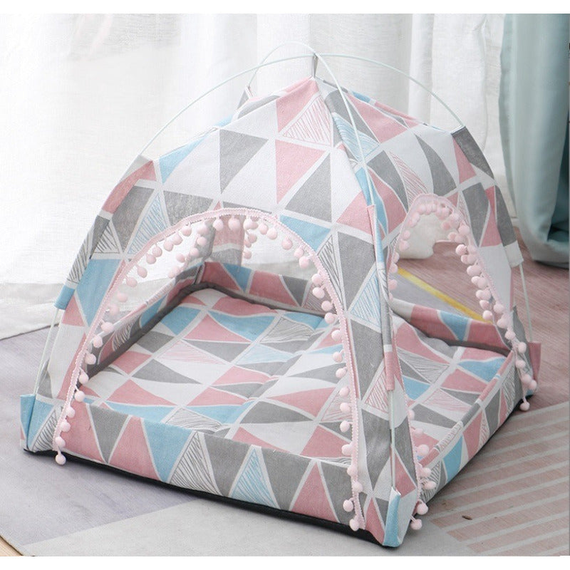 Casa Cama Pérgola para Mascotas con Diseños Decorativos