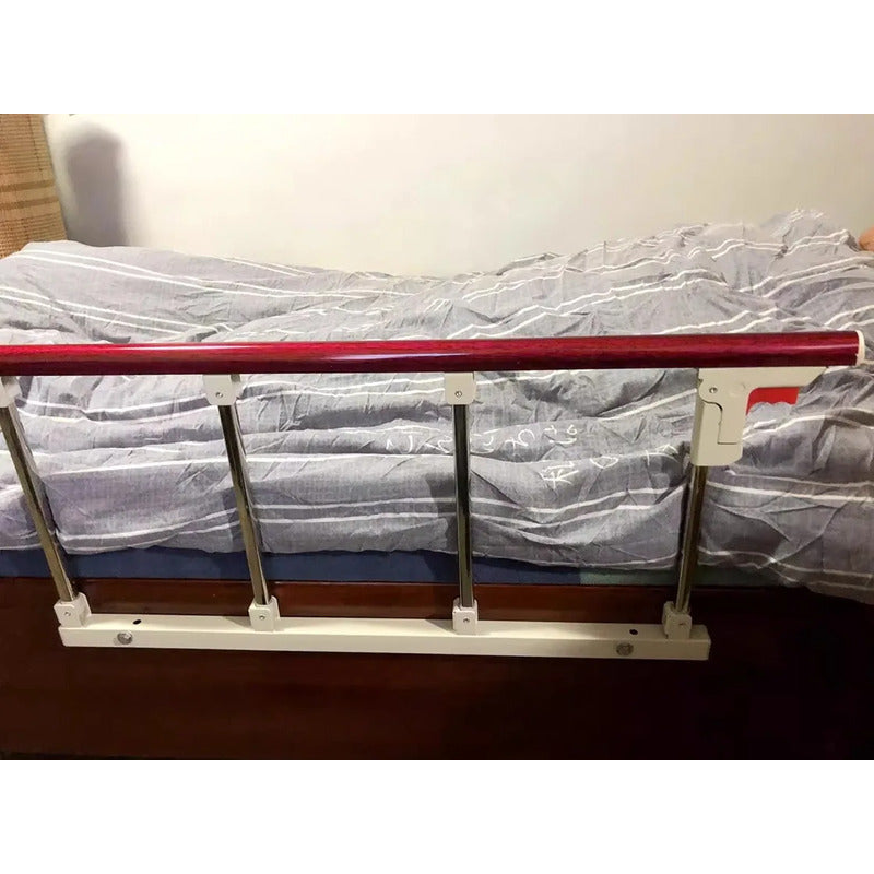 Baranda Seguridad Plegable De Cama Adulto Mayor Niños Café