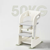 Silla Comer Bebe Multifuncional Con Adaptador Plegable  Plegable Blanco