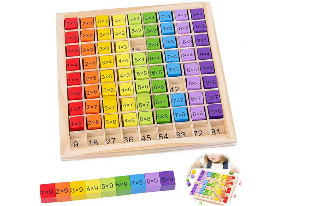 Juego de Mesa Educativo de Matemáticas Montessori de Madera