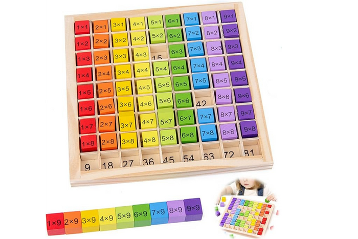 Juego de Mesa Educativo de Matemáticas Montessori de Madera