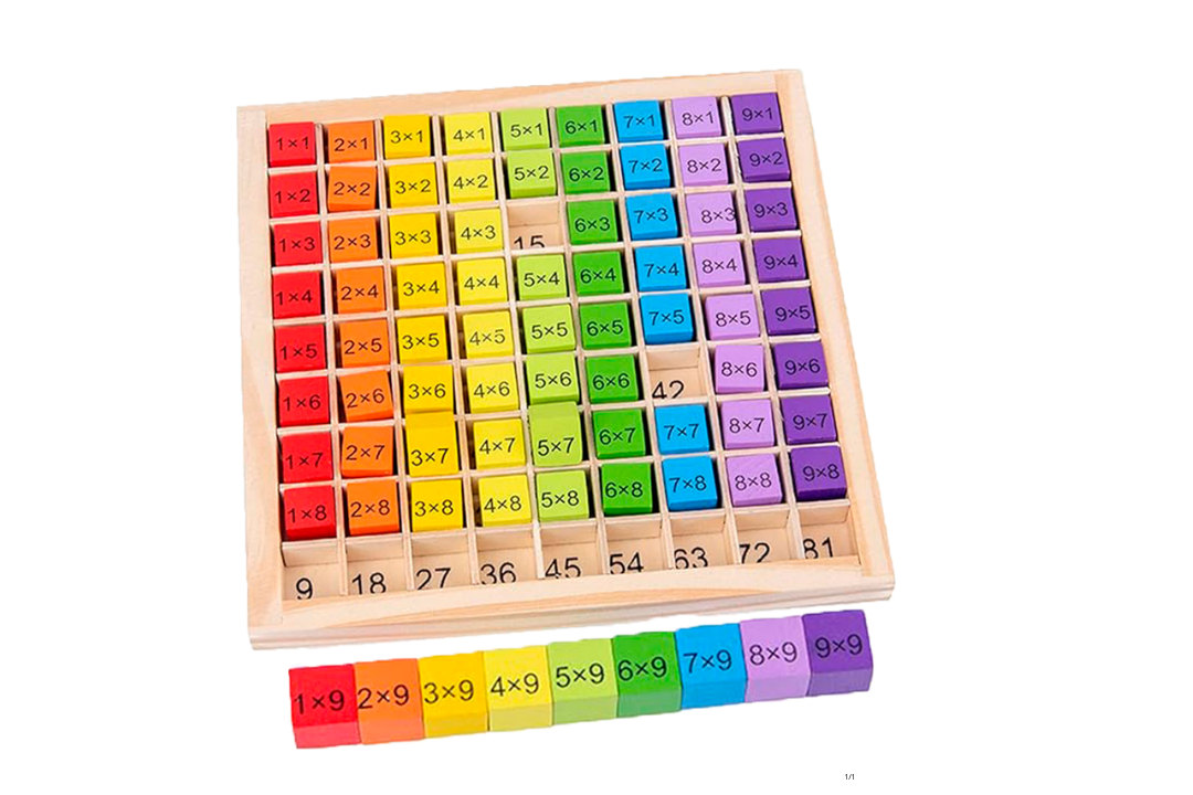 Juego de Mesa Educativo de Matemáticas Montessori de Madera