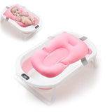 Tina de Baño Plegable Portátil con Cojín para Bebés