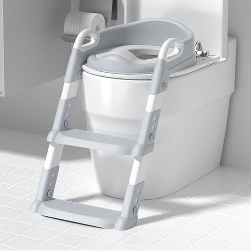 Asiento Adaptador Escalera Inodoro Wc Para Niños Acolchado