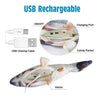 Pescado Juguete Tela Mascotas Con Movimiento Usb Para Gatos