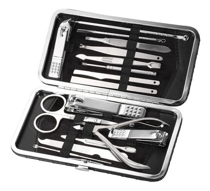 Set Manicure 16 Piezas Herramientas Para Uñas Pies Importada