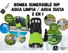 Bomba Agua Sumergible Drenaje Agua Limpia Sucia 1hp Altmann