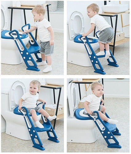 ZONEKIZ adaptador wc para niños con escalera asiento de inodoro para niños  de 2-6 años