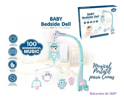 Móvil Musical De Cuna Para Bebé Baby Bedside Dell  Importada