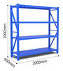 Estantería Rack Metálico Para Bodega 200x200x60cm 800kg